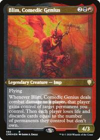 Blim, Comedic Genius (Foil Etched) (592) [Commander Legends]