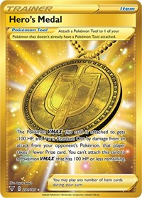 Hero's Medal (Secret) (201/185) [SWSH04: Vivid Voltage]