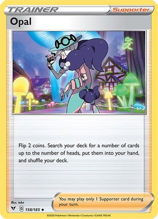 Opal 158/185  - Reverse Holofoil SWSH04 Vivid Voltage - Uncommon