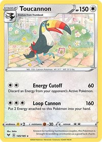 Toucannon (145/185) [SWSH04: Vivid Voltage]