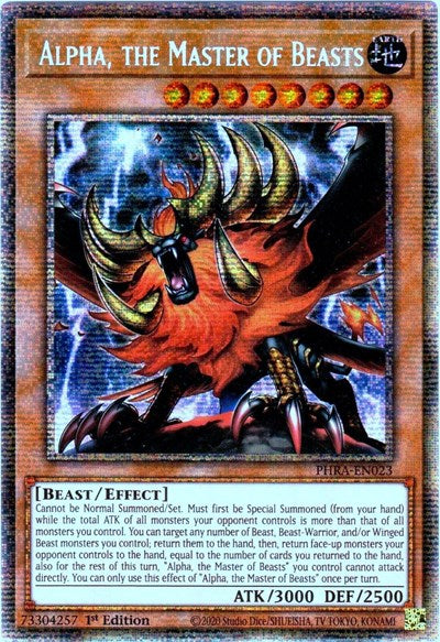 Alpha, the Master of Beasts (Starlight Rare) (PHRA-EN023) [Phantom Rage]
