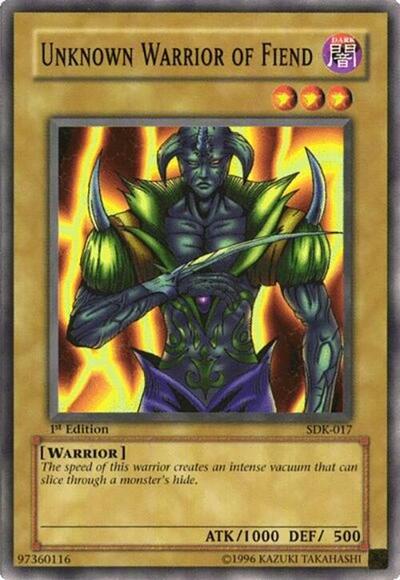 Unknown Warrior of Fiend (SDK-017) [Starter Deck: Kaiba]