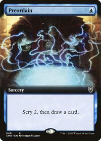 Preordain (Extended Art) (640) [Commander Legends]