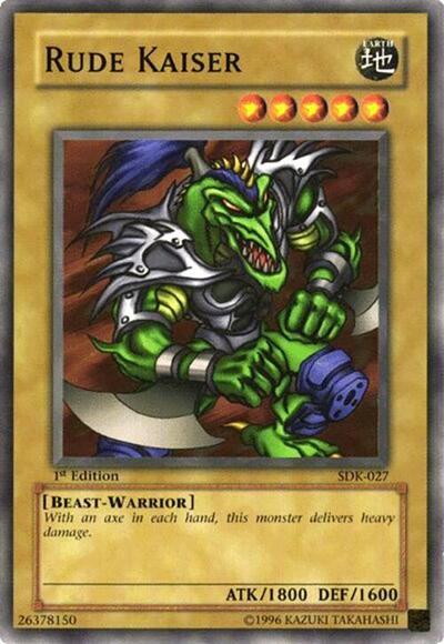 Rude Kaiser (SDK-027) [Starter Deck: Kaiba]