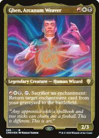 Ghen, Arcanum Weaver (Foil Etched) (595) [Commander Legends]