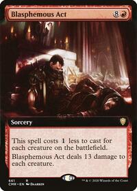 Blasphemous Act (Extended Art) (661) [Commander Legends]