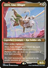 Akiri, Line-Slinger (Foil Etched) (515) [Commander Legends]