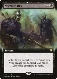 Necrotic Hex (Extended Art) (649) [Commander Legends]