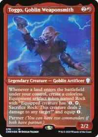 Toggo, Goblin Weaponsmith (Foil Etched) (576) [Commander Legends]
