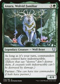 Anara, Wolvid Familiar (214) [Commander Legends]