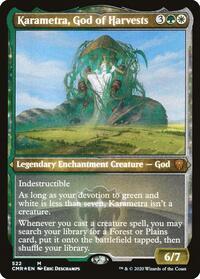 Karametra, God of Harvests (Foil Etched) (522) [Commander Legends]