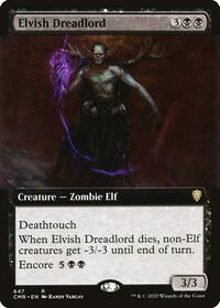Elvish Dreadlord (Extended Art) (647) [Commander Legends]