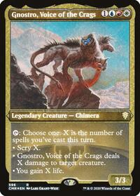 Gnostro, Voice of the Crags (Foil Etched) (596) [Commander Legends]
