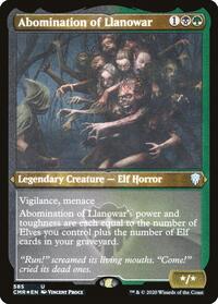 Abomination of Llanowar (Foil Etched) (585) [Commander Legends]
