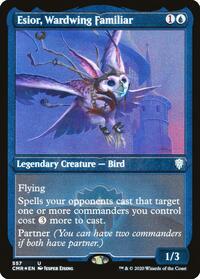 Esior, Wardwing Familiar (Foil Etched) (557) [Commander Legends]