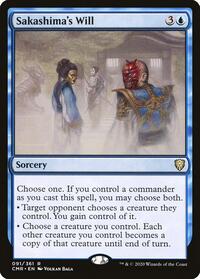 Sakashima's Will (91) [Commander Legends]