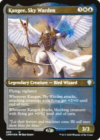 Kangee, Sky Warden (Foil Etched) (603) [Commander Legends]