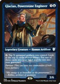 Glacian, Powerstone Engineer (Foil Etched) (559) [Commander Legends]