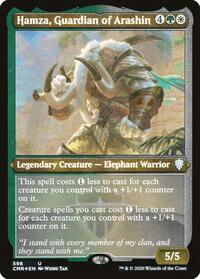 Hamza, Guardian of Arashin (Foil Etched) (598) [Commander Legends]