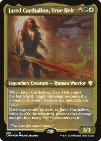 Jared Carthalion, True Heir (Foil Etched) (601) [Commander Legends]