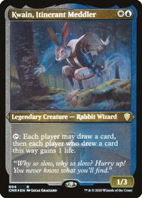 Kwain, Itinerant Meddler (Foil Etched) (604) [Commander Legends]
