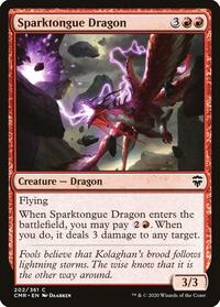 Sparktongue Dragon (202) [Commander Legends]