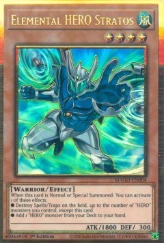 Elemental HERO Stratos (MAGO-EN004) [Maximum Gold]