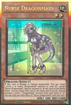 Nurse Dragonmaid (MAGO-EN020) [Maximum Gold]