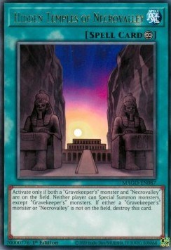 Hidden Temples of Necrovalley (MAGO-EN087) [Maximum Gold]