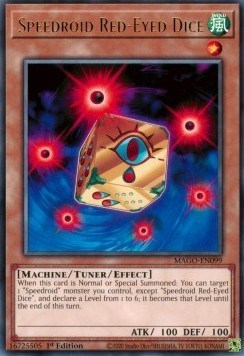 Speedroid Red-Eyed Dice (MAGO-EN099) [Maximum Gold]