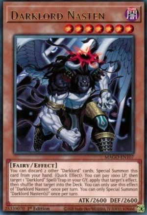 Darklord Nasten (MAGO-EN107) - Maximum Gold 1st Edition