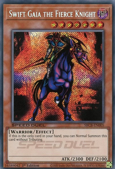 Swift Gaia the Fierce Knight (Secret) (SBCB-EN005) [Speed Duel: Battle City Box]