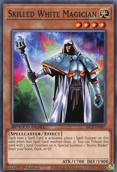 Skilled White Magician (SBCB-EN007) [Speed Duel: Battle City Box]
