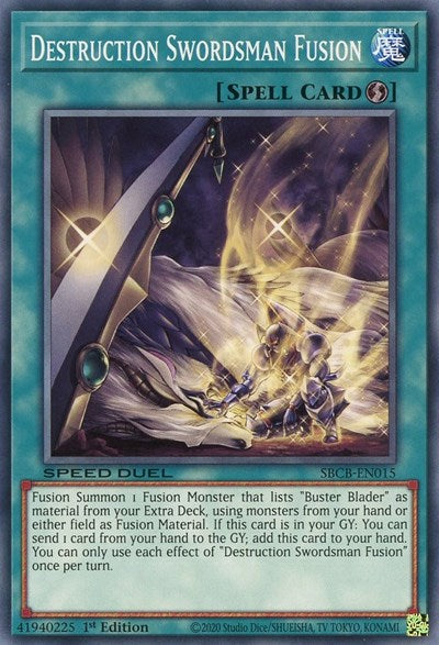 Destruction Swordsman Fusion (SBCB-EN015) [Speed Duel: Battle City Box]