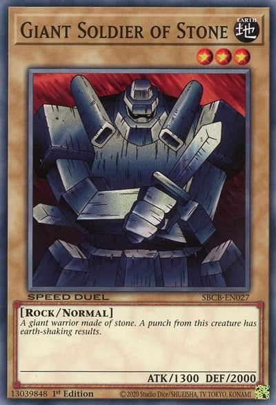 Giant Soldier of Stone (SBCB-EN027) [Speed Duel: Battle City Box]