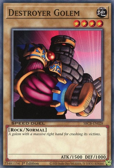 Destroyer Golem (SBCB-EN028) [Speed Duel: Battle City Box]