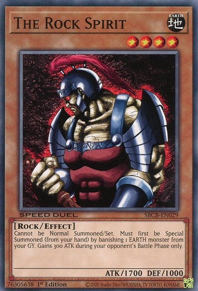 The Rock Spirit (SBCB-EN029) [Speed Duel: Battle City Box]