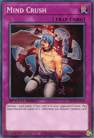 Mind Crush (SBCB-EN036) [Speed Duel: Battle City Box]