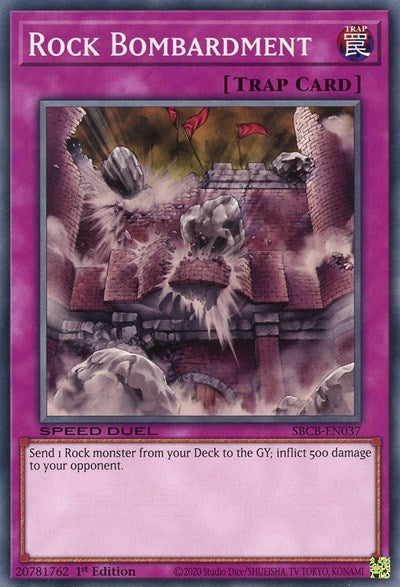 Rock Bombardment (SBCB-EN037) [Speed Duel: Battle City Box]