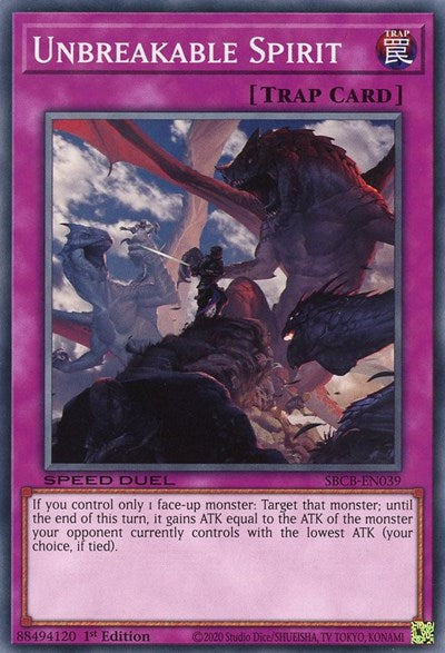 Unbreakable Spirit (SBCB-EN039) [Speed Duel: Battle City Box]
