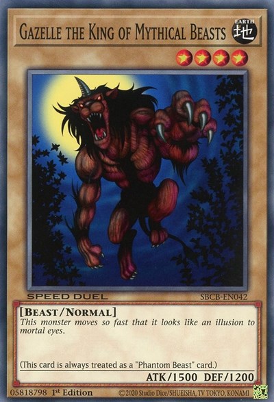 Gazelle the King of Mythical Beasts (SBCB-EN042) [Speed Duel: Battle City Box]