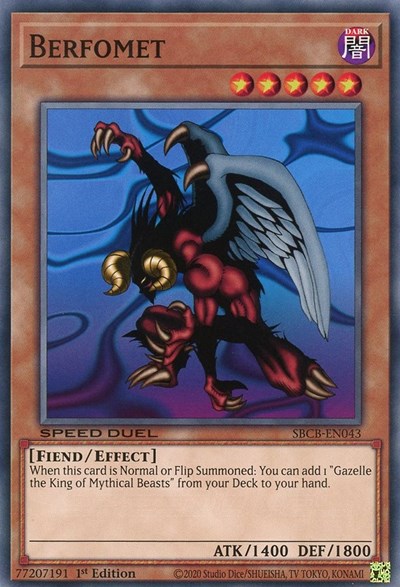 Berfomet (SBCB-EN043) [Speed Duel: Battle City Box]