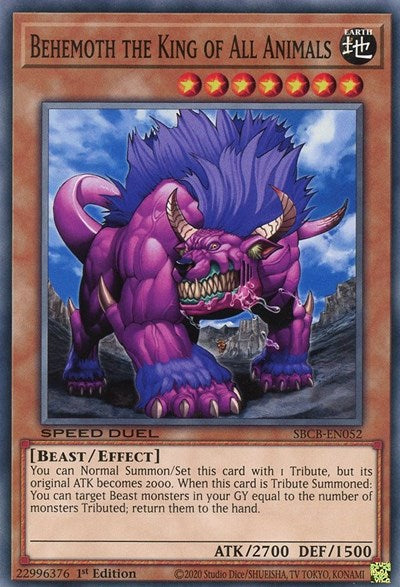 Behemoth the King of All Animals (SBCB-EN052) [Speed Duel: Battle City Box]