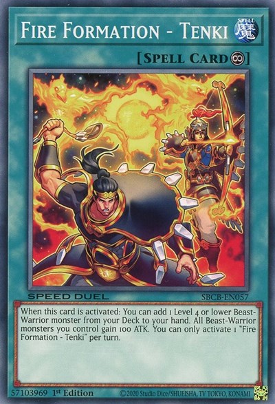 Fire Formation - Tenki (SBCB-EN057) [Speed Duel: Battle City Box]