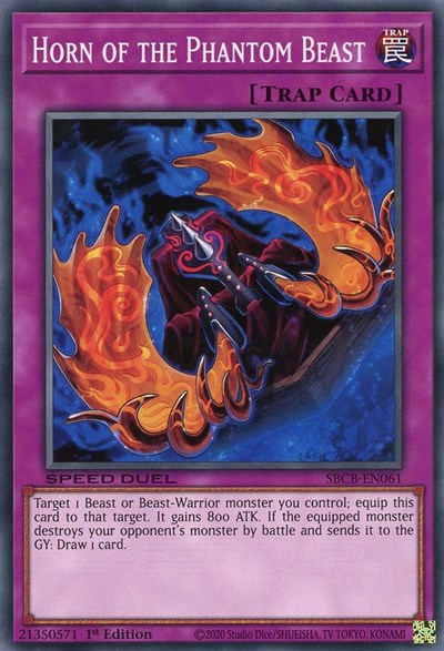 Horn of the Phantom Beast (SBCB-EN061) [Speed Duel: Battle City Box]