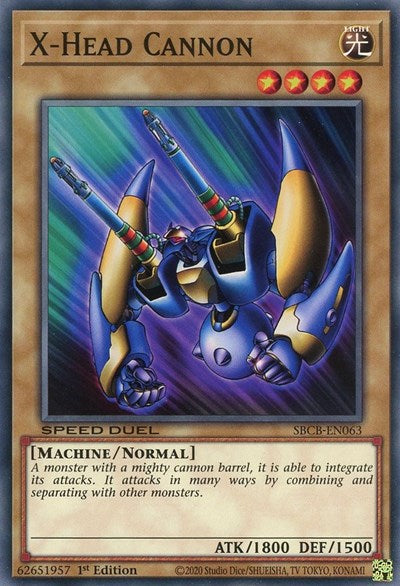 X-Head Cannon (SBCB-EN063) [Speed Duel: Battle City Box]