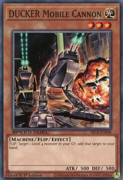 DUCKER Mobile Cannon (SBCB-EN068) [Speed Duel: Battle City Box]
