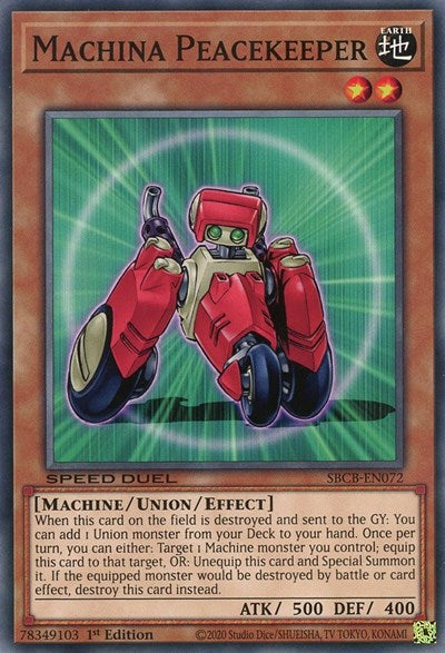 Machina Peacekeeper (SBCB-EN072) [Speed Duel: Battle City Box]