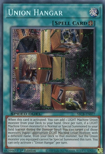 Union Hangar (Secret) (SBCB-EN077) [Speed Duel: Battle City Box]