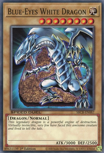 Blue-Eyes White Dragon (SBCB-EN087) [Speed Duel: Battle City Box]